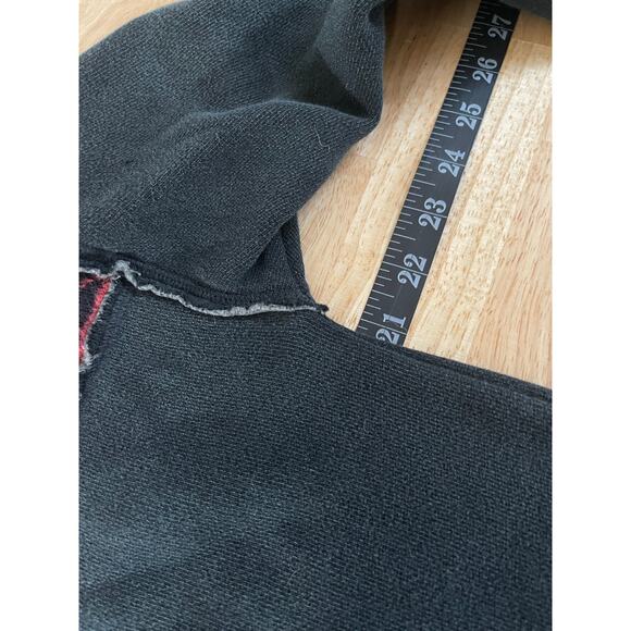 Free People Snow Bunny Mock Neck Pullover Gray, White, Red Sweater Women's Sm - Picture 10 of 12